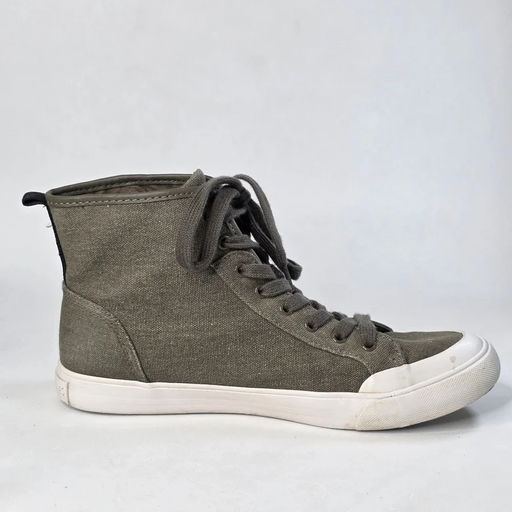GBG Los Angeles by Guess Orliaz Olive Green Canvas High Top Sneakers Size 9.5 M